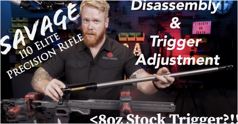 Savage 110 Elite Precision Disassembly and Trigger Adjustment ...