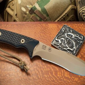 Spartan Harsey TT FDE Blade/Blk Handle/ Tan Kydex Sheath - Paramount  Tactical