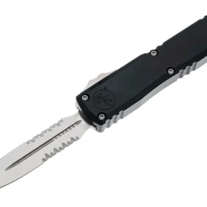 Microtech 1122-11 Ultratech ZBT D/E - Black Handle - Stonewashed Blade