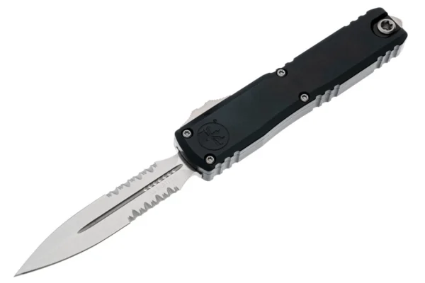 Microtech 1122-11 Ultratech ZBT D/E - Black Handle - Stonewashed Blade