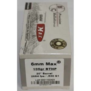 50 Rnd Box 6mm Max 105gr BTHP